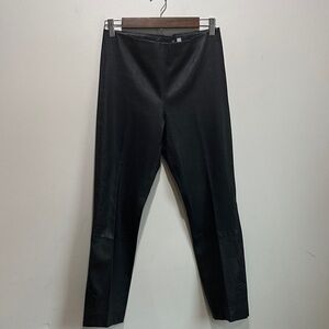 Vince Women's Black Straight Leg Jeans 100%Lamb Leather /Cuir